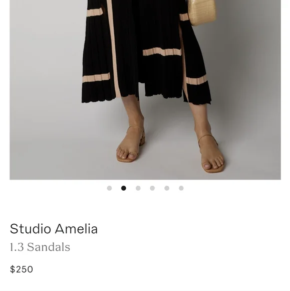 NWT Studio Amelia 1.3 Sandal Leather Minimalist - Picture 2 of 8